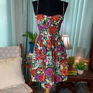 Victoria’s Secret Moda International Floral Spaghetti Strap Cotton Mini Dress 2